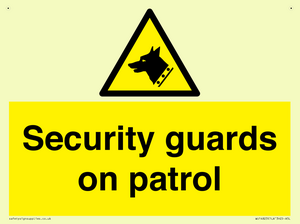 Security guards on patrol